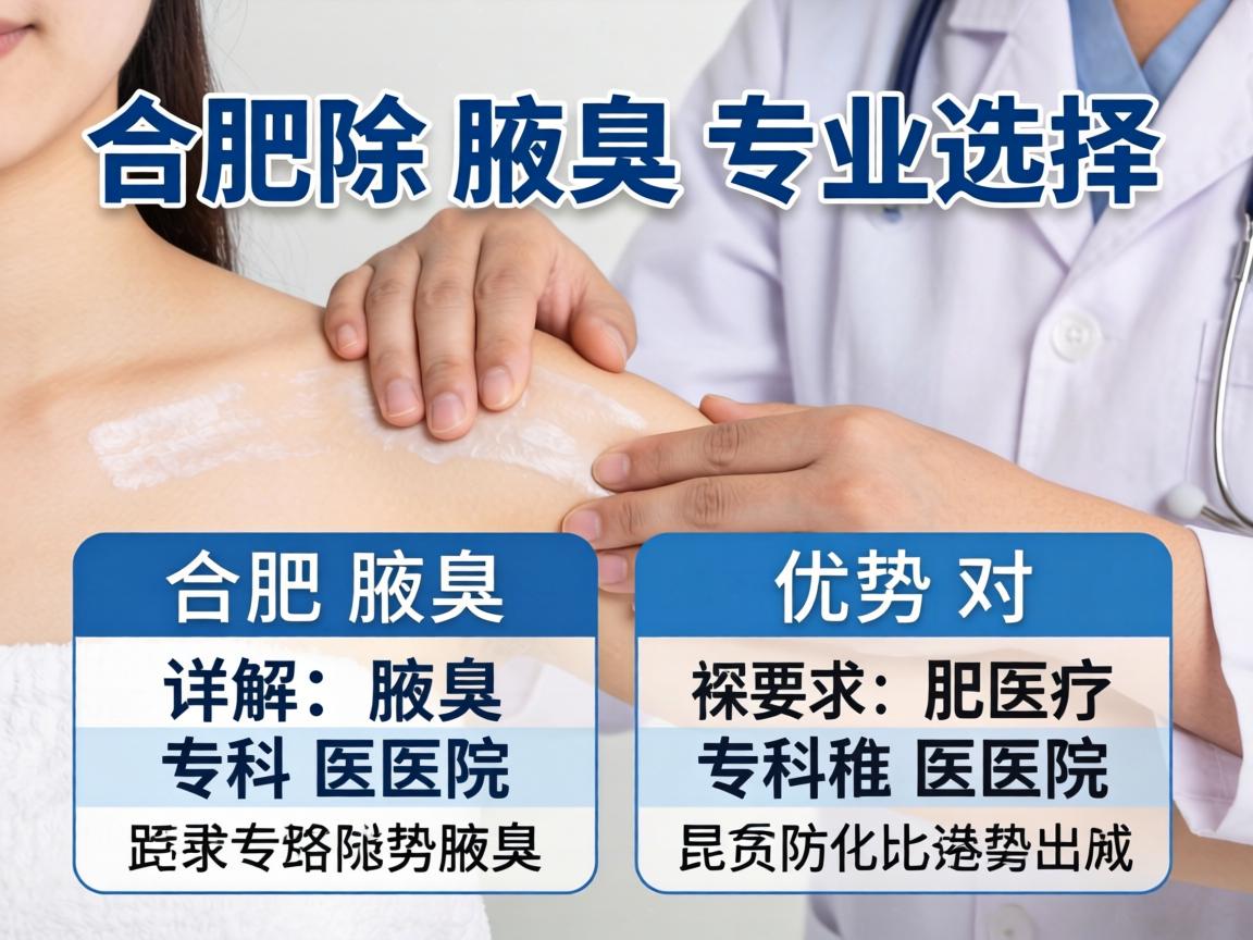 合肥除腋臭专业选择，详解合肥腋臭专科医院优势对比