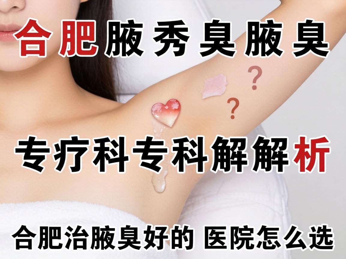 合肥腋秀腋臭专科解析，合肥治腋臭好的医院怎么选？