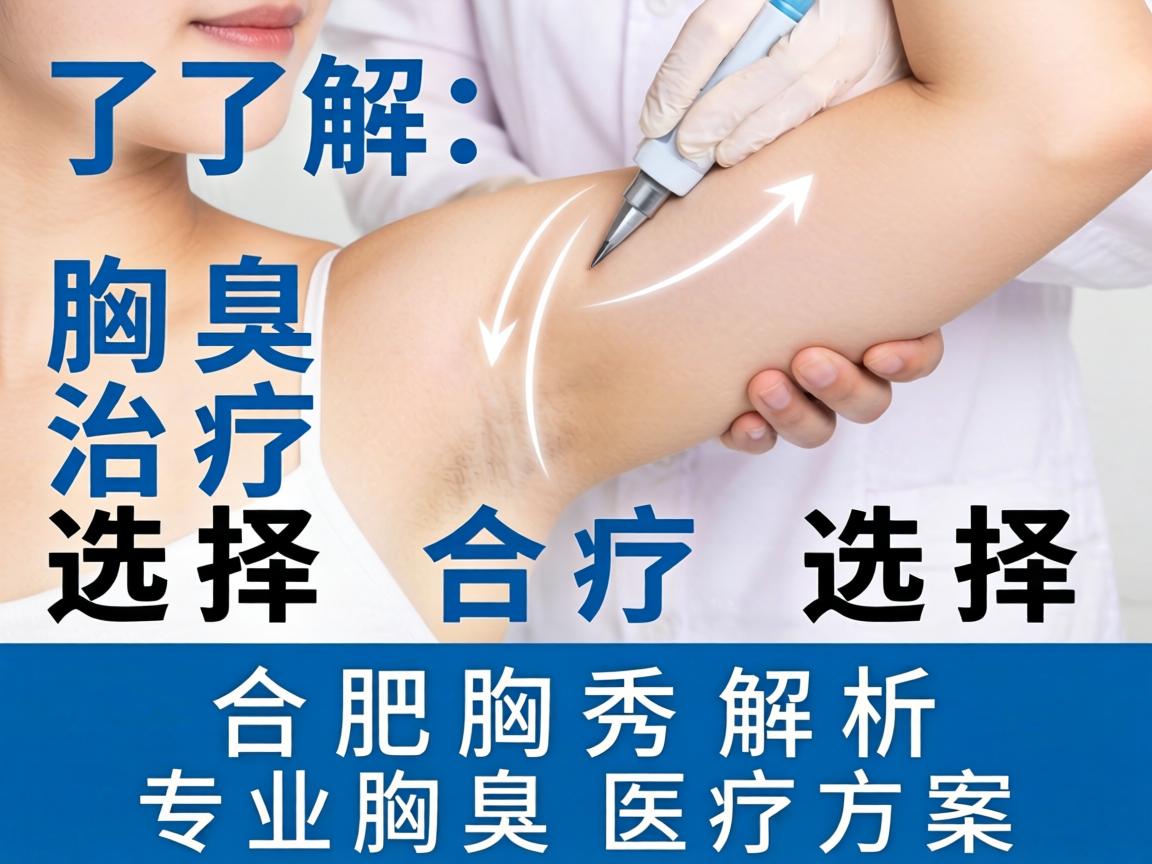了解腋臭治疗选择 合肥腋秀解析专业腋臭医疗方案