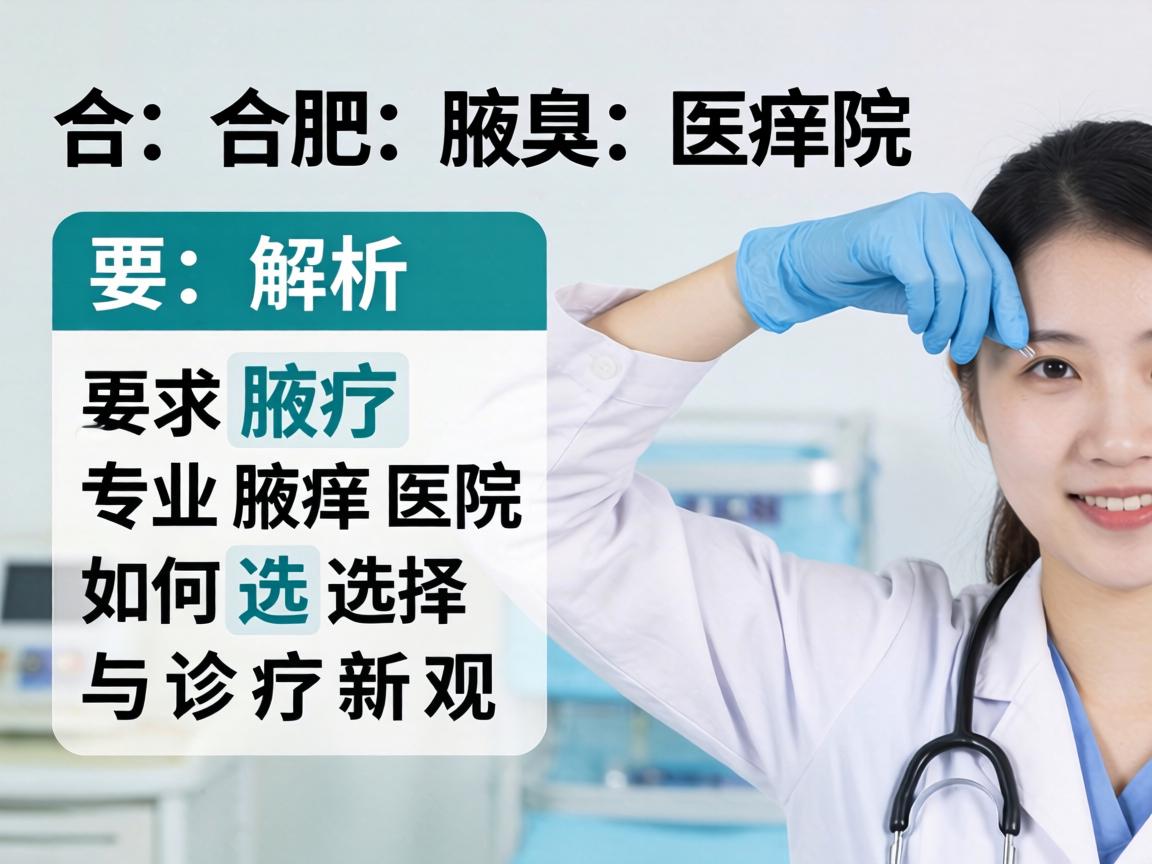 合肥腋臭医院解析,专业腋臭医院如何选择与诊疗新观 合肥腋臭医院解析,专业腋臭医院如何选择与诊疗新观