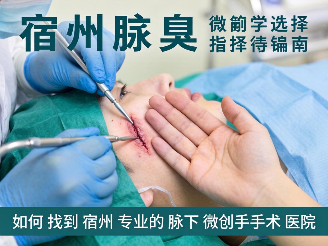 宿州腋臭微创手术选择指南，如何找到宿州专业的腋下微创手术医院