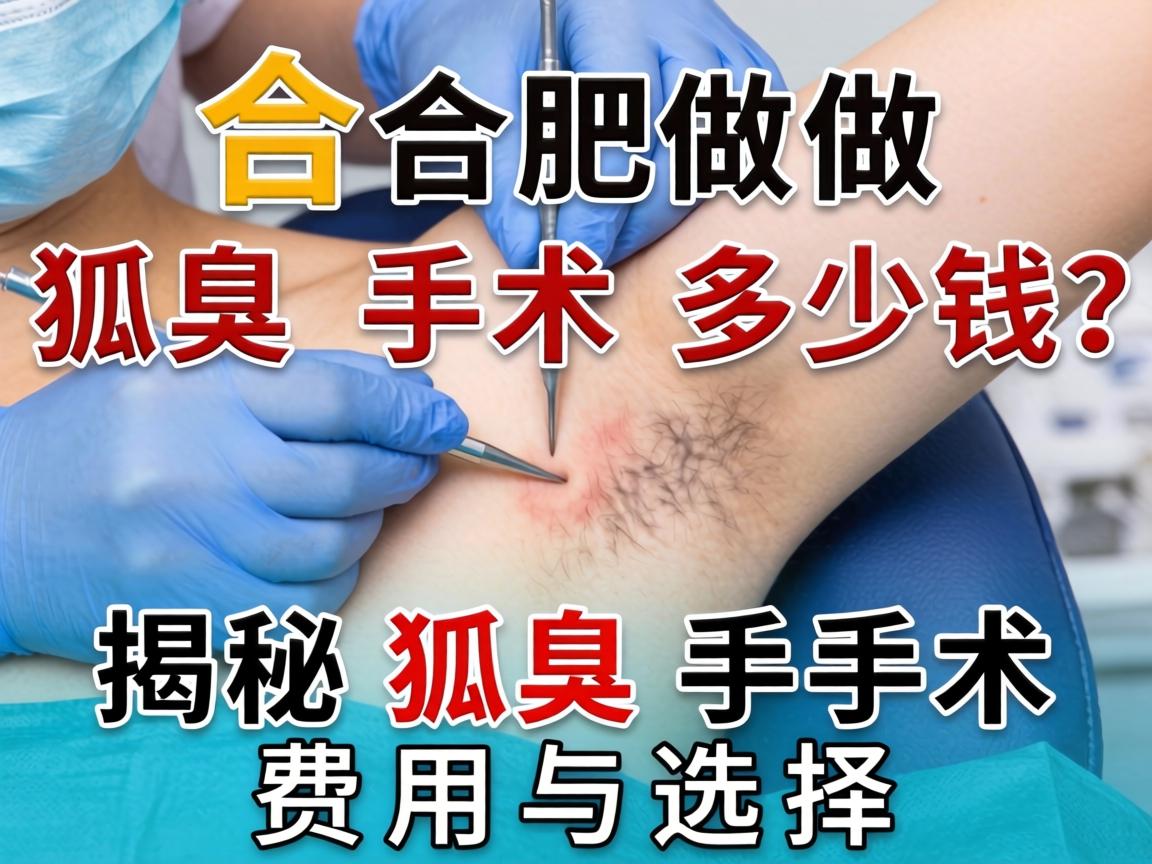 合肥做狐臭手术多少钱？揭秘狐臭手术费用与选择