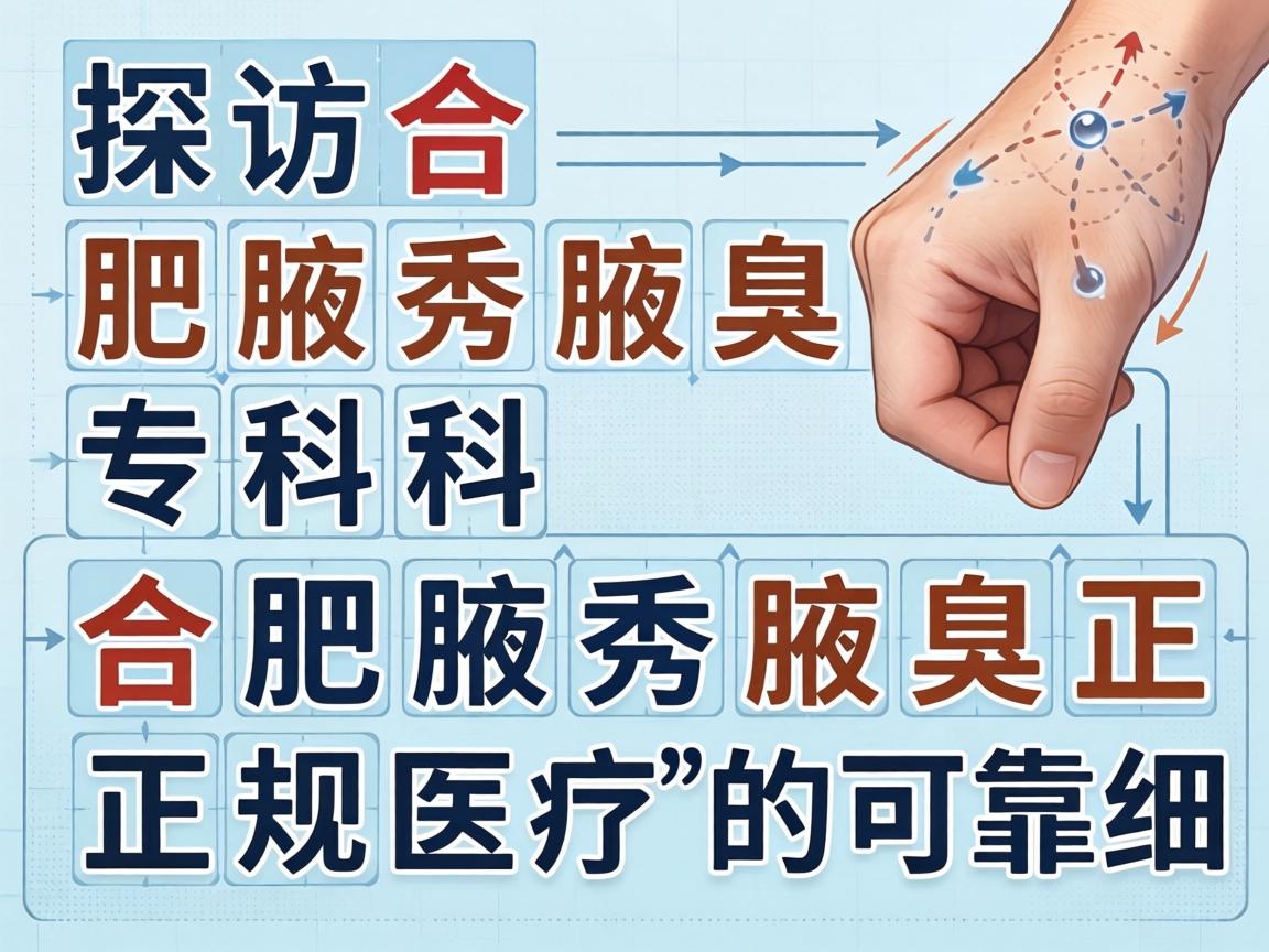 探访合肥腋秀腋臭专科，解析合肥腋秀腋臭正规医疗的可靠细节