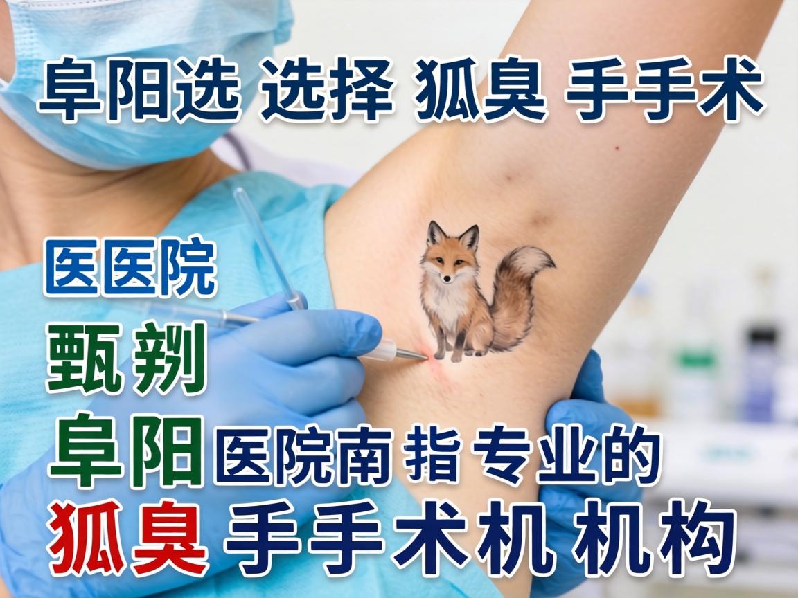 阜阳选择狐臭手术医院指南，如何甄别阜阳专业的狐臭手术机构