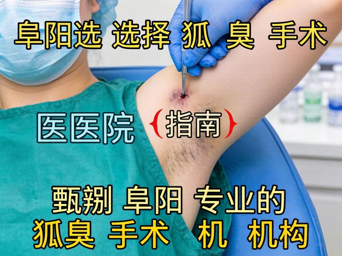 阜阳选择狐臭手术医院指南，如何甄别阜阳专业的狐臭手术机构