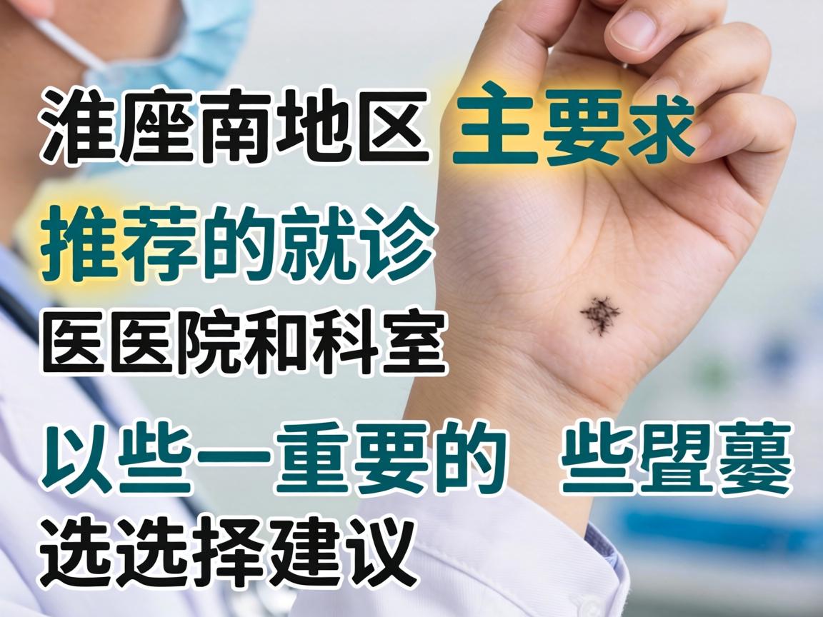 以下是淮南地区主要推荐的就诊医院和科室，以及一些重要的选择建议