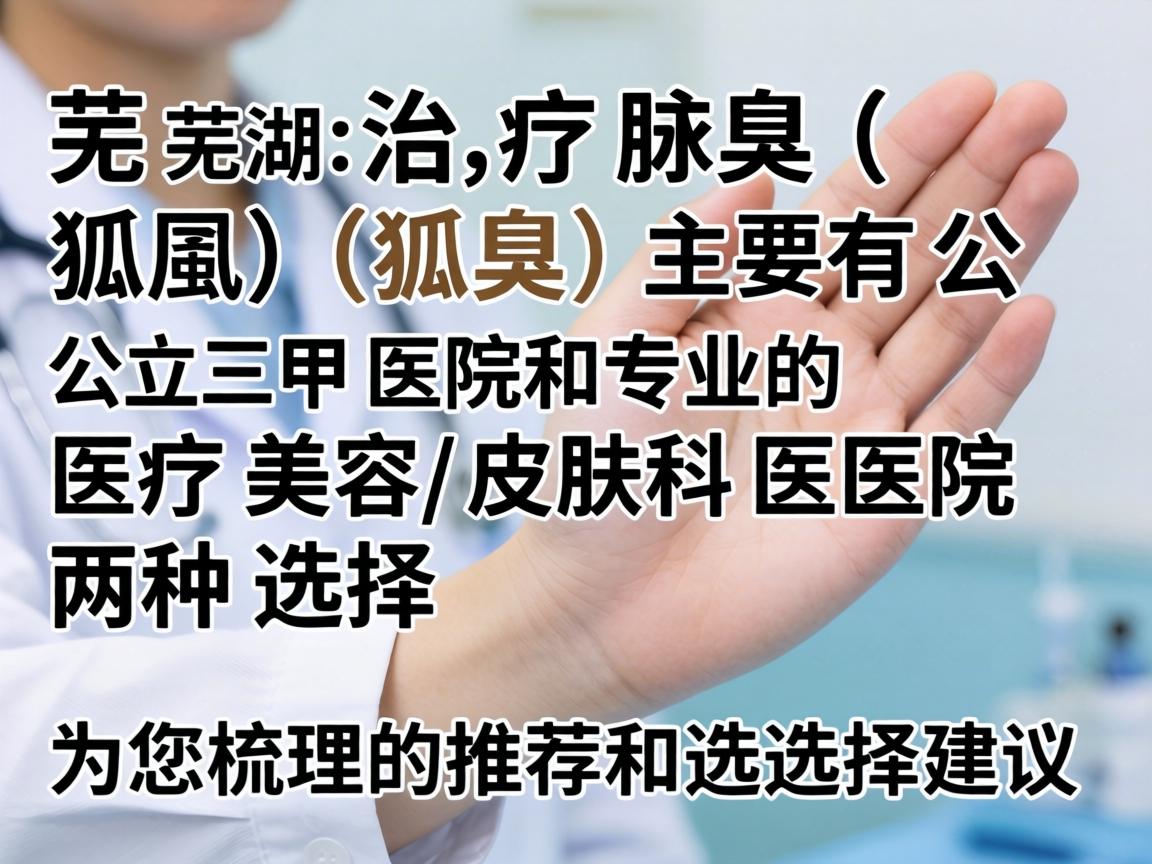 在芜湖，治疗腋臭（狐臭）主要有公立三甲医院和专业的医疗美容/皮肤科医院两种选择。以下是为您梳理的推荐和选择建议