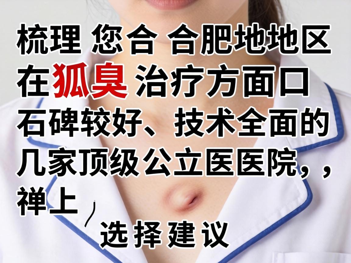 以下为您梳理合肥地区在狐臭治疗方面口碑较好、技术全面的几家顶级公立医院，并附上选择建议
