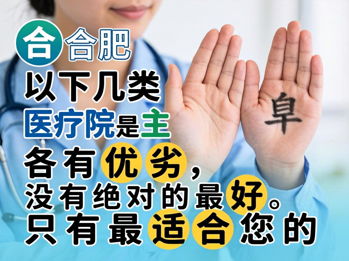 在合肥,以下几类医院是主要选择,各有优劣,没有绝对的最好,只有最适合您的 在合肥,以下几类医院是主要选择,各有优劣,没有绝对的最好,只有最适合您的