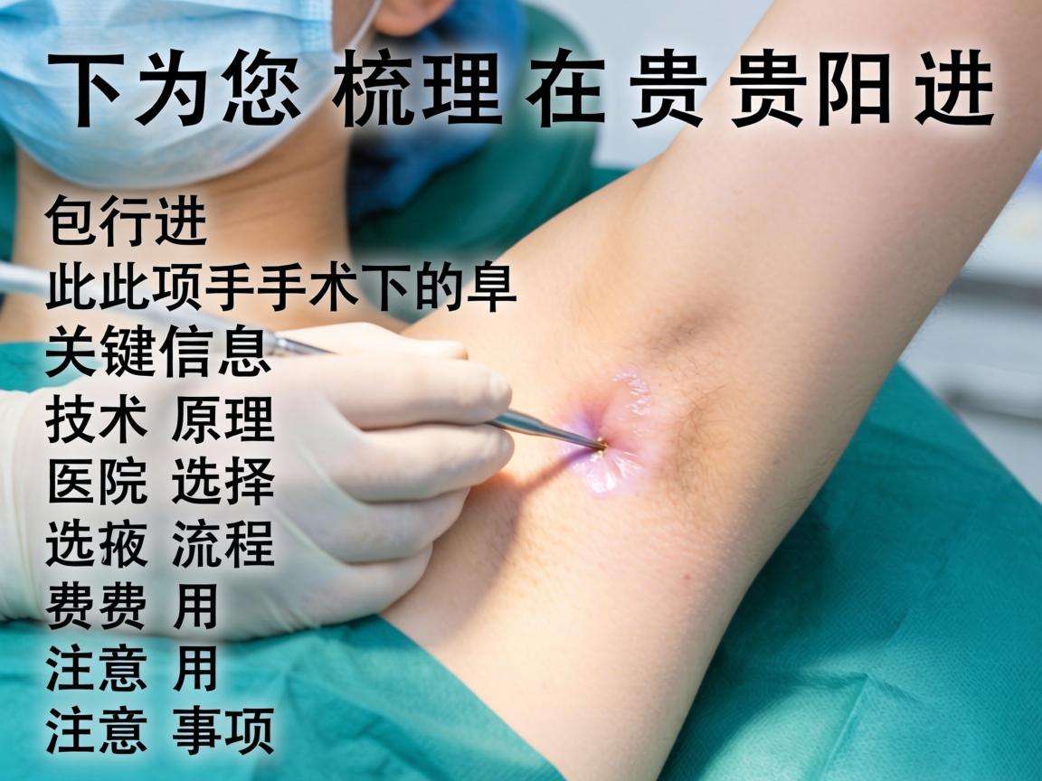 以下为您梳理在贵阳进行此项手术的关键信息,包括技术原理、医院选择、流程、费用和注意事项 以下为您梳理在贵阳进行此项手术的关键信息,包括技术原理、医院选择、流程、费用和注意事项