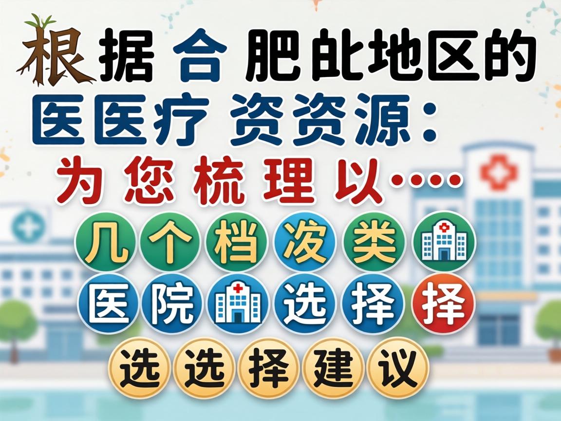 根据合肥地区的医疗资源,为您梳理以下几个档次和类型的医院选择,并附上选择建议 根据合肥地区的医疗资源,为您梳理以下几个档次和类型的医院选择,并附上选择建议
