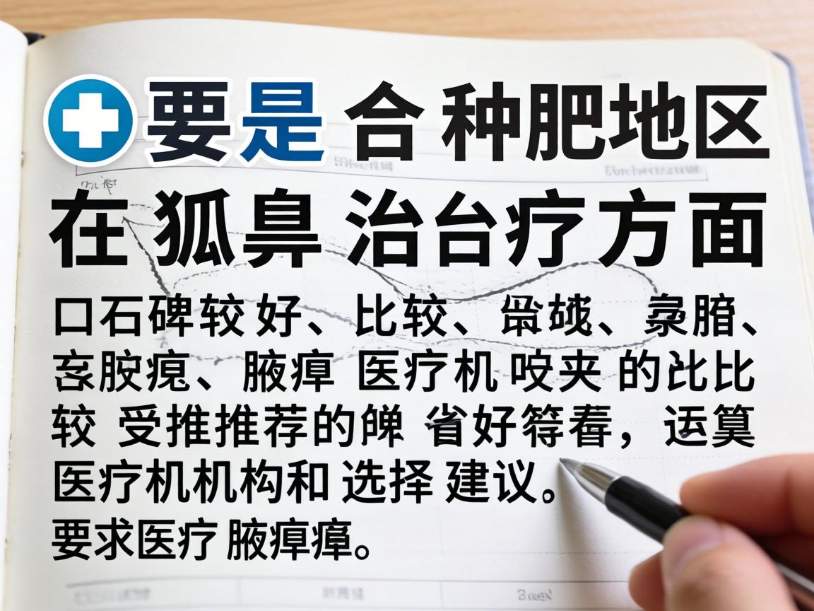 以下是合肥地区在狐臭治疗方面口碑较好、比较受推荐的医疗机构和选择建议 以下是合肥地区在狐臭治疗方面口碑较好、比较受推荐的医疗机构和选择建议