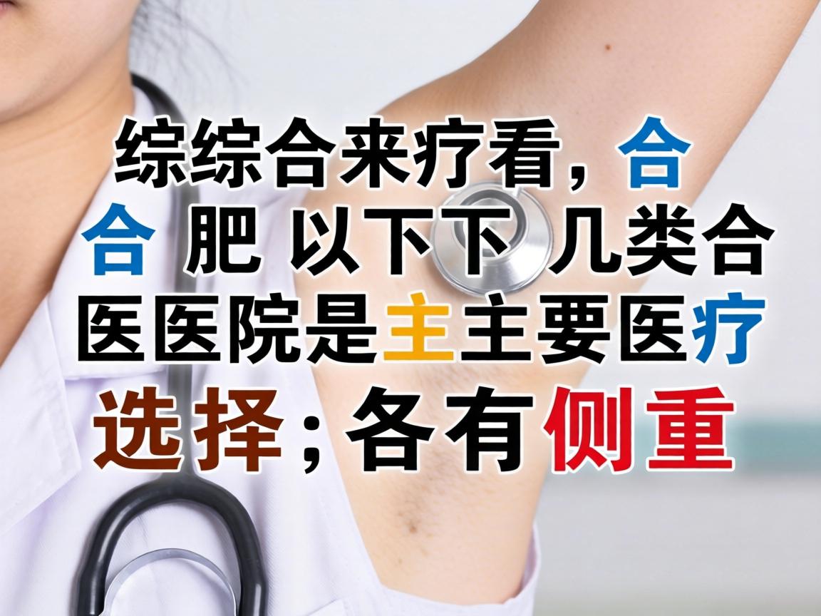 综合来看,合肥以下几类医院是主要选择,各有侧重 综合来看,合肥以下几类医院是主要选择,各有侧重
