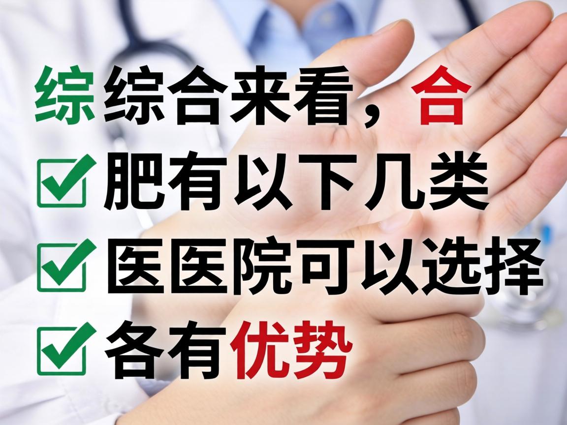 综合来看，合肥有以下几类医院可以选择，各有优势