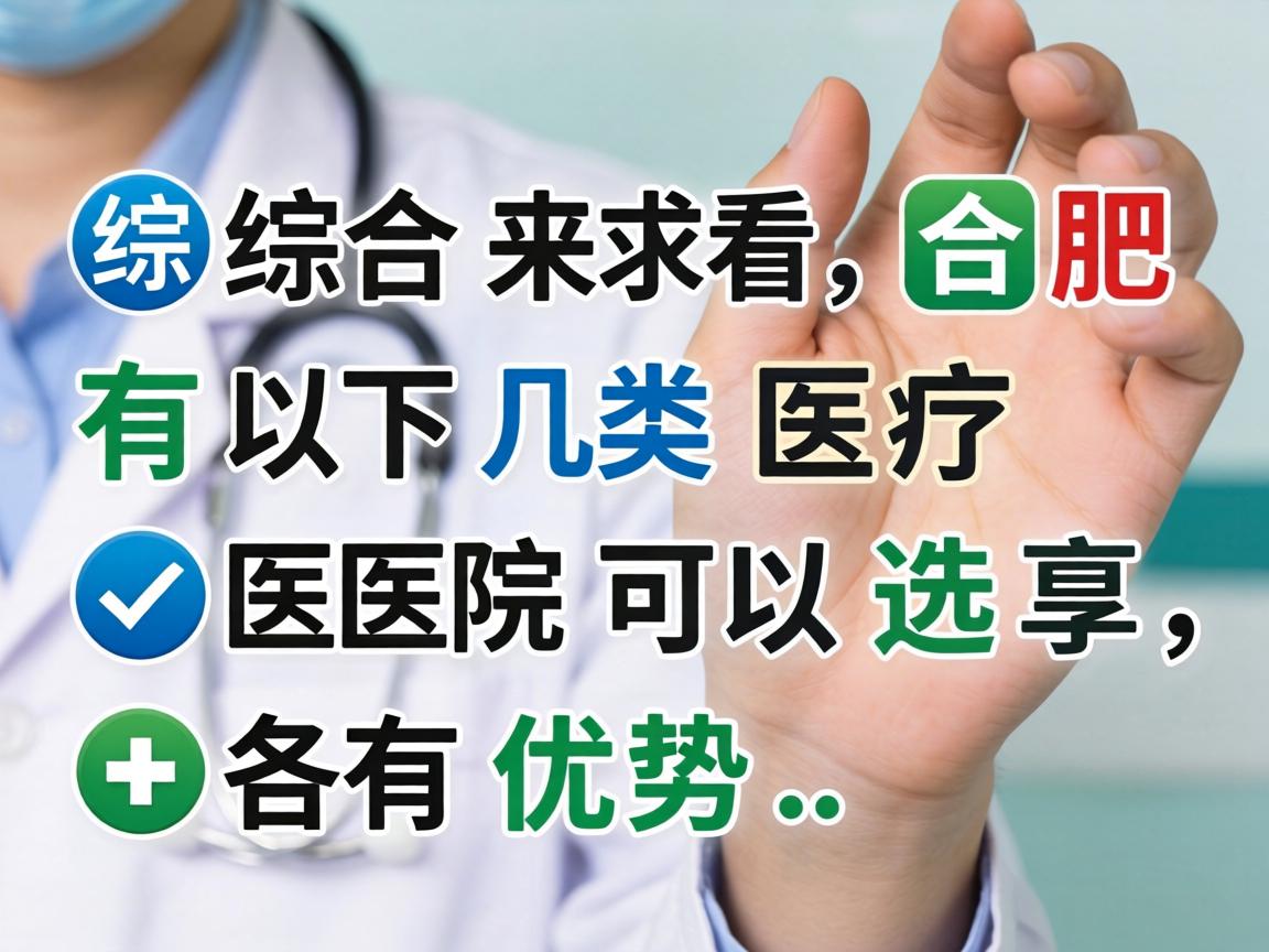 综合来看，合肥有以下几类医院可以选择，各有优势