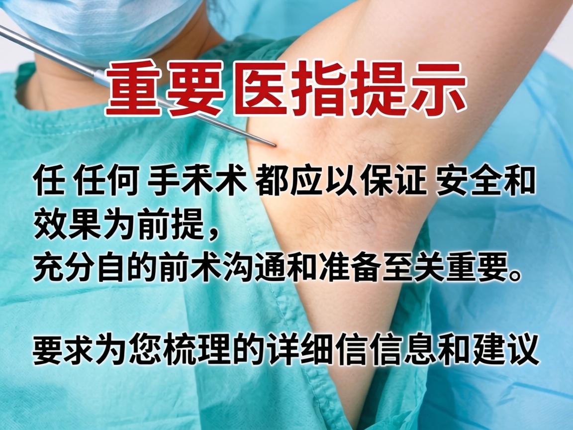 重要提示，任何手术都应以保证安全和效果为前提，充分的术前沟通和准备至关重要。以下是为您梳理的详细信息和建议