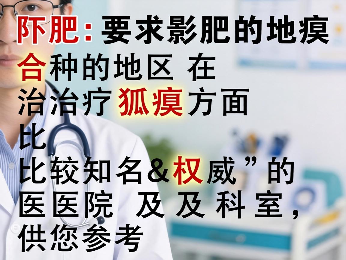 以下是合肥地区在治疗狐臭方面比较知名和权威的医院及科室，供您参考