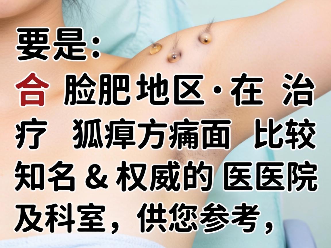 以下是合肥地区在治疗狐臭方面比较知名和权威的医院及科室，供您参考