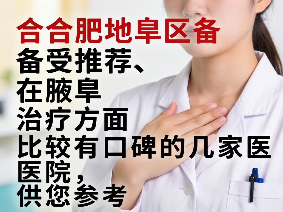 以下是合肥地区备受推荐、在腋臭治疗方面比较有口碑的几家医院，供您参考