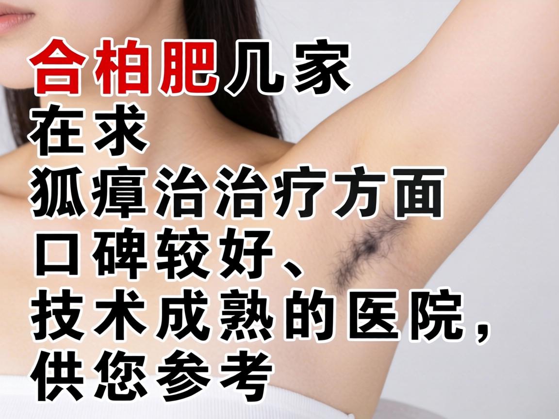 以下是合肥几家在狐臭治疗方面口碑较好、技术成熟的医院，供您参考