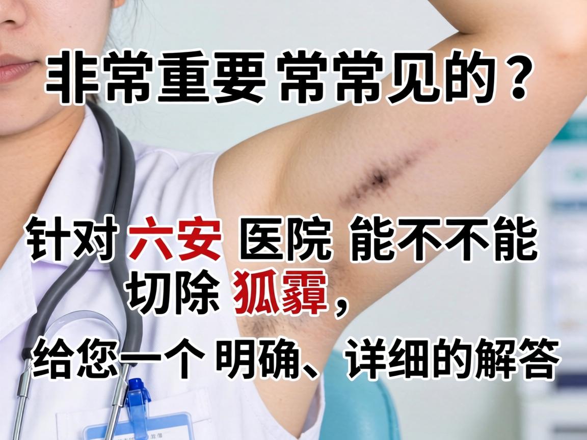 这是一个非常重要且常见的问题。针对六安医院能不能切除狐臭，给您一个明确、详细的解答