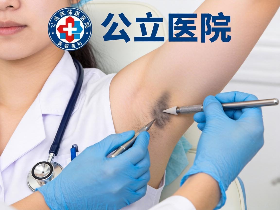 1.公立医院 皮肤科或整形美容科