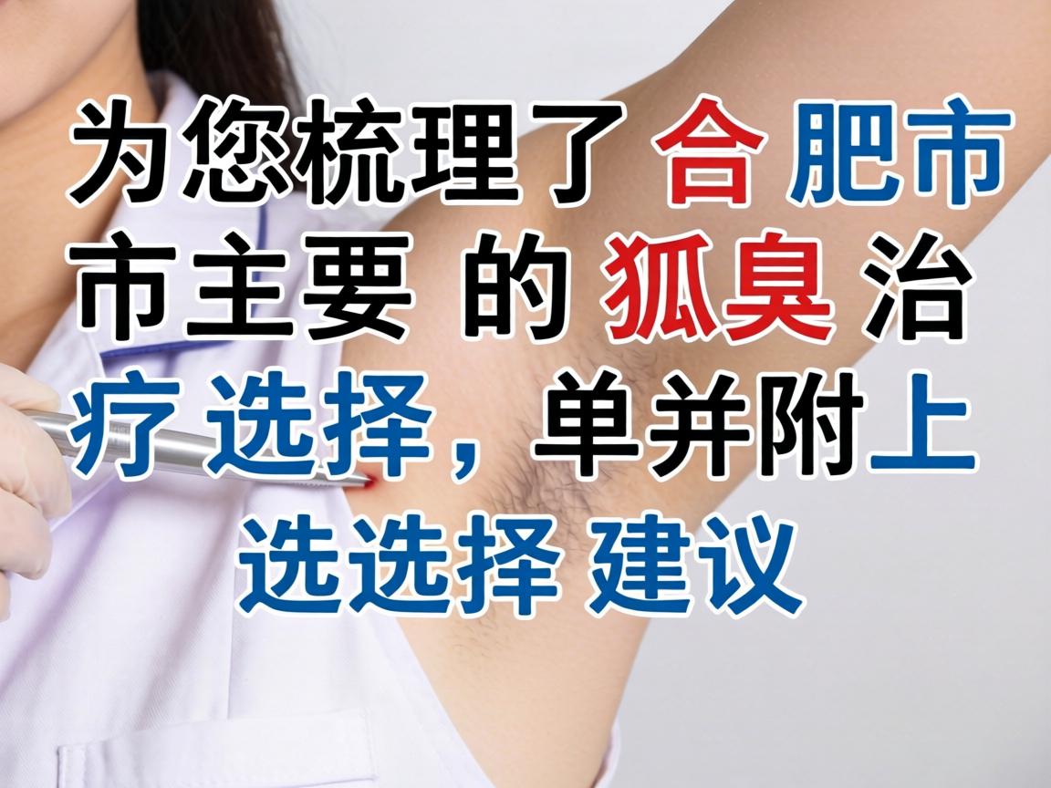 以下为您梳理了合肥市主要的狐臭治疗选择，并附上选择建议
