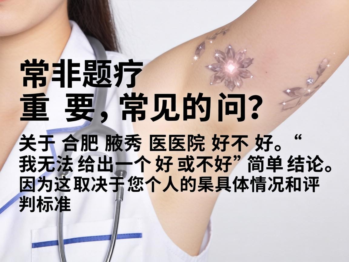 这是一个非常重要且常见的问题。关于合肥腋秀医院好不好，我无法给出一个好或不好的简单结论，因为这取决于您个人的具体情况和评判标准