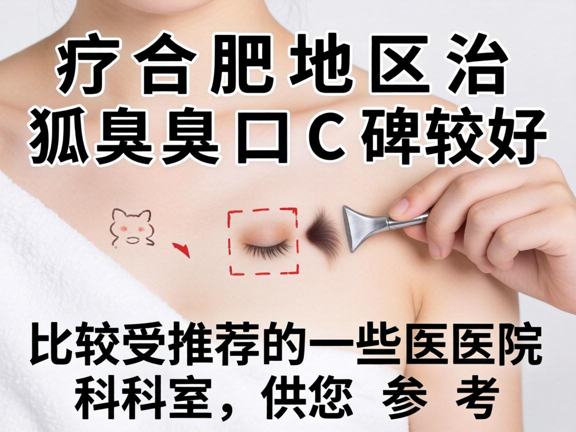 以下是合肥地区治疗狐臭口碑较好、比较受推荐的一些医院和科室，供您参考