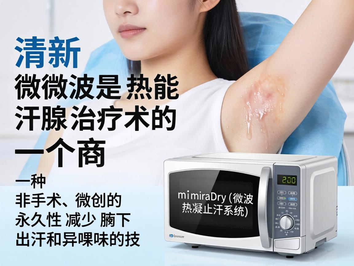 清新微波是微波热能腋下汗腺治疗术的一个商业名称，其核心设备通常是miraDry（微波热凝止汗系统）它是一种非手术、微创的永久性减少腋下出汗和异味的技术