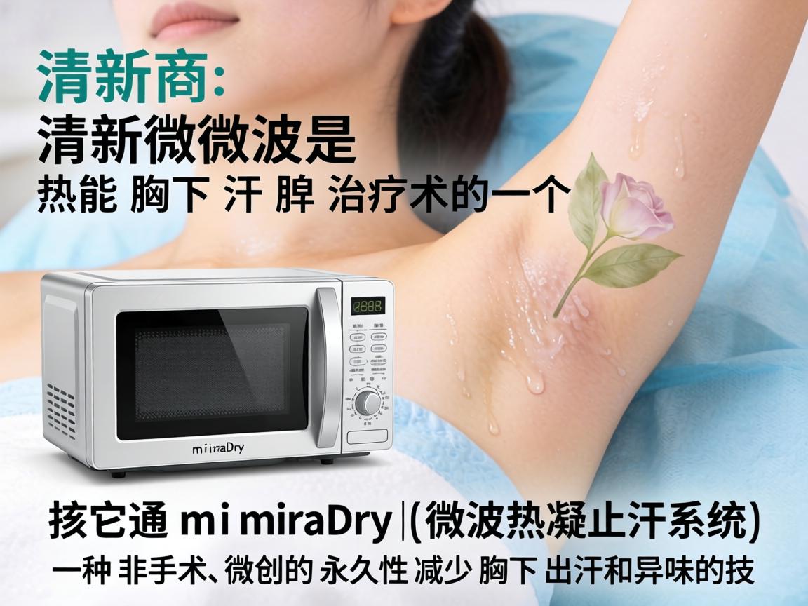 清新微波是微波热能腋下汗腺治疗术的一个商业名称，其核心设备通常是miraDry（微波热凝止汗系统）它是一种非手术、微创的永久性减少腋下出汗和异味的技术