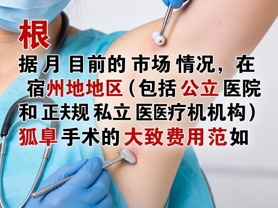 根据目前的市场情况，在宿州地区（包括公立医院和正规私立医疗机构）狐臭手术的大致费用范围如下