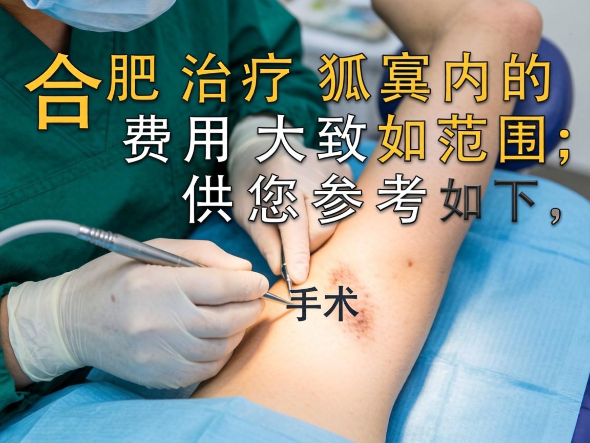 在合肥，治疗狐臭的手术费用大致范围如下，供您参考