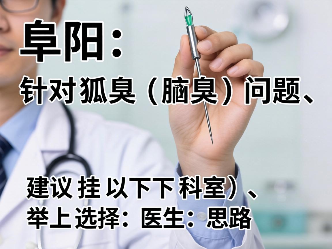 在阜阳，针对狐臭（腋臭）问题，建议挂以下科室，并附上选择医生的思路