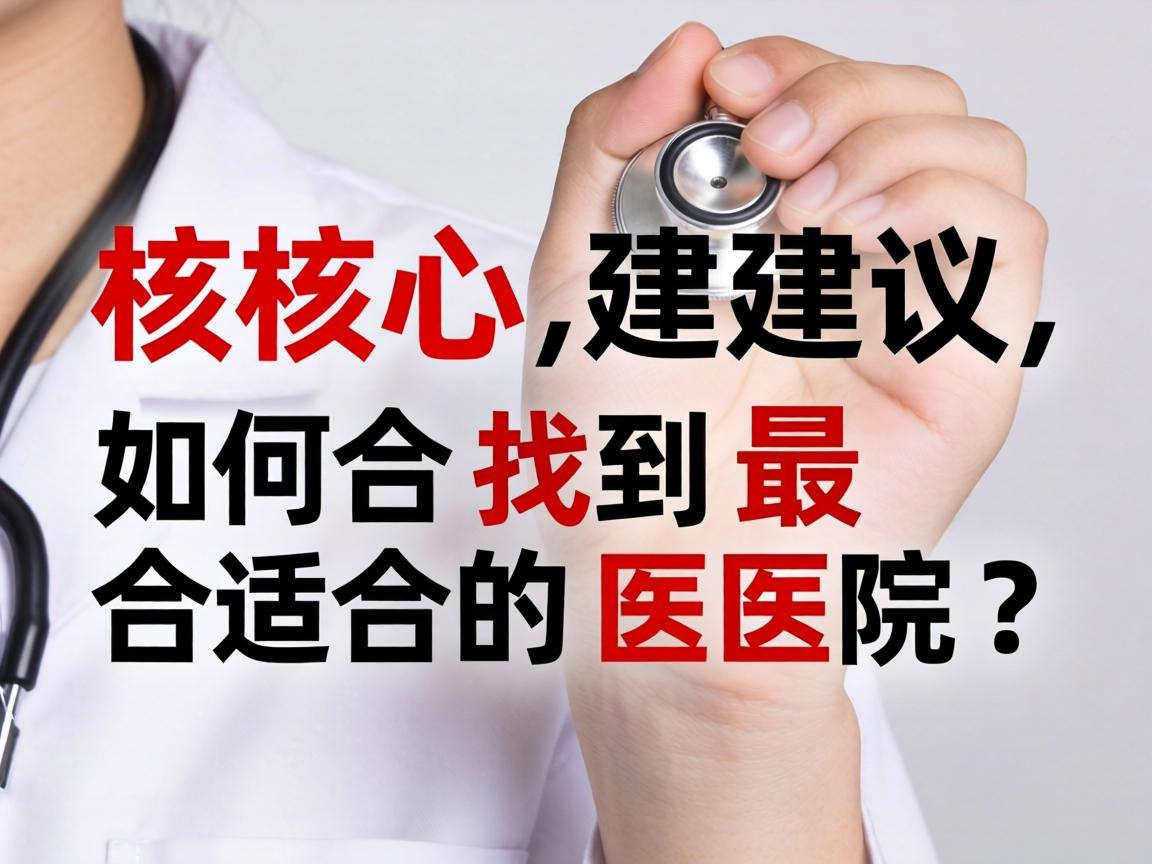 核心建议，如何找到最合适的医院？