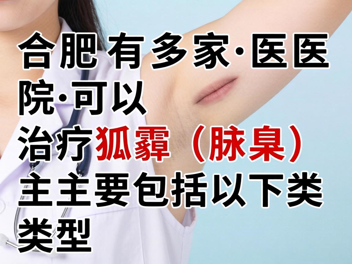 合肥有多家医院可以治疗狐臭（腋臭）主要包括以下类型