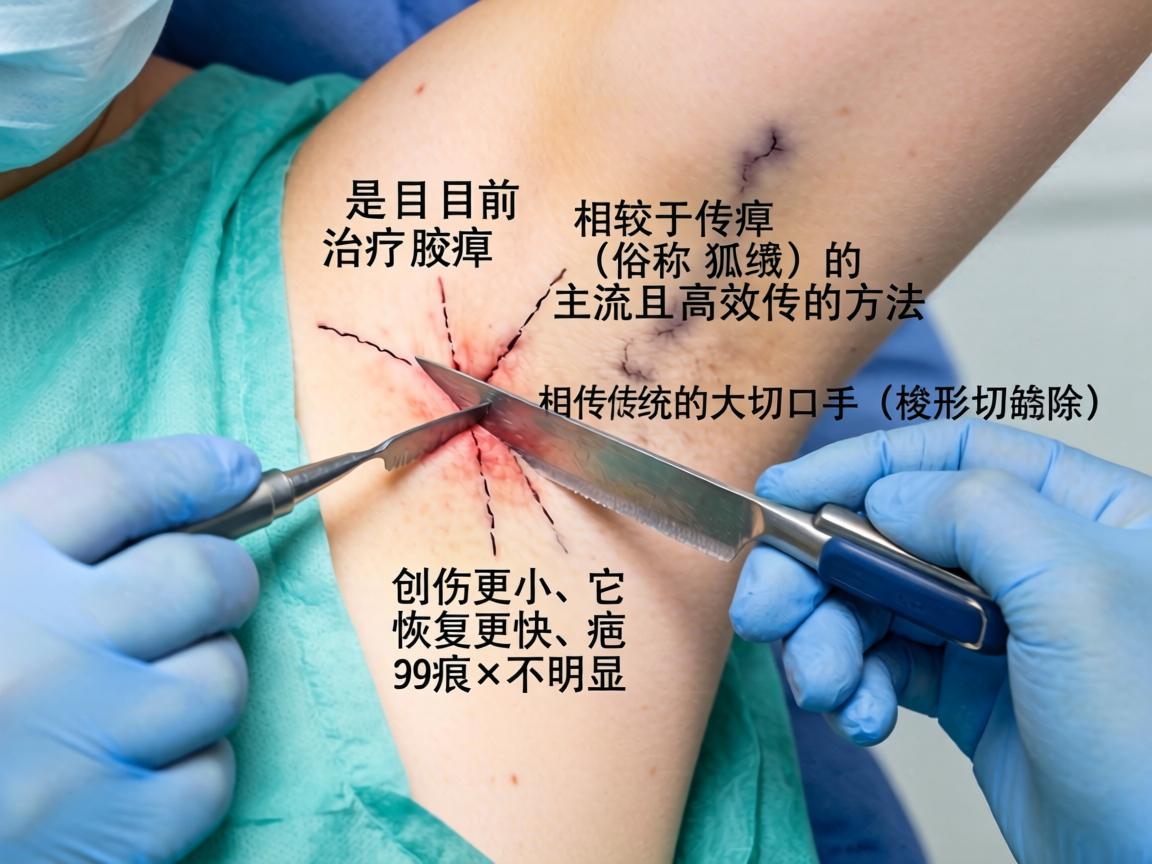 小切口微创腋臭手术是目前治疗腋臭(俗称狐臭)的主流且高效的方法。相较于传统的大切口手术(梭形切除)它创伤更小、恢复更快、疤痕更不明显 小切口微创腋臭手术是目前治疗腋臭(俗称狐臭)的主流且高效的方法。相较于传统的大切口手术(梭形切除)它创伤更小、恢复更快、疤痕更不明显