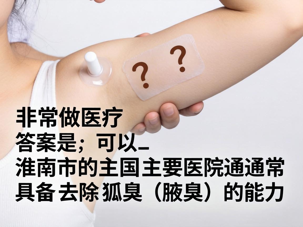 这是一个非常具体且实际的问题。答案是,可以,淮南市的主要医院通常具备去除狐臭(腋臭)的能力 这是一个非常具体且实际的问题。答案是,可以,淮南市的主要医院通常具备去除狐臭(腋臭)的能力