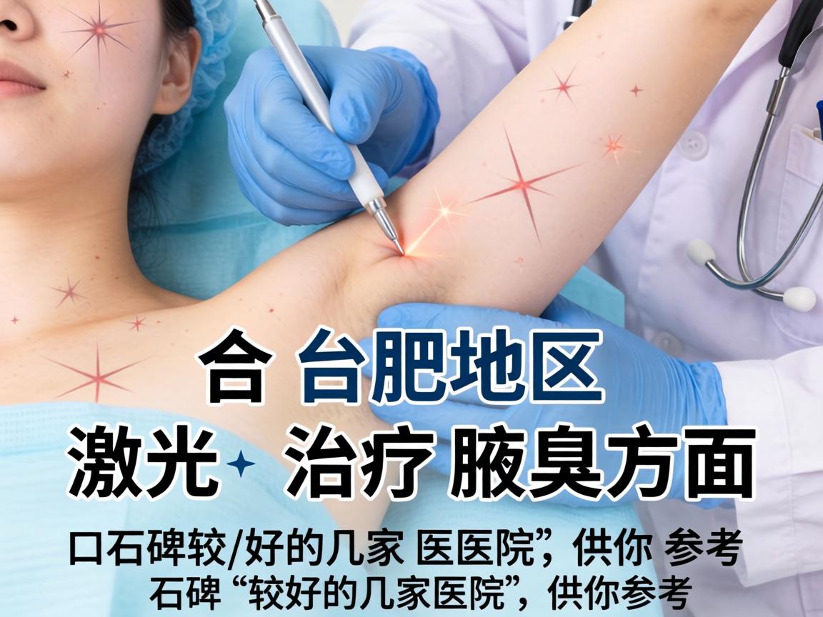 以下是合肥地区在激光治疗腋臭方面口碑较好的几家医院,供你参考 以下是合肥地区在激光治疗腋臭方面口碑较好的几家医院,供你参考