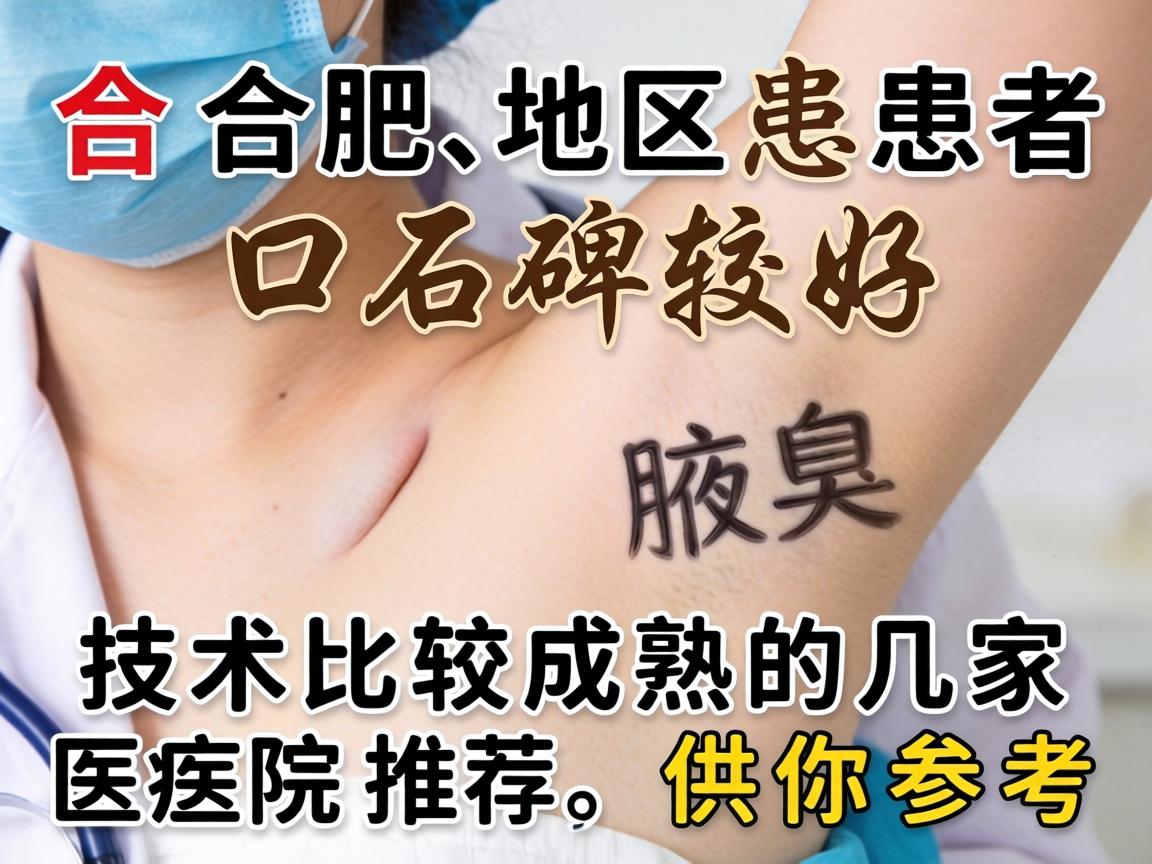 以下是合肥地区患者口碑较好、技术比较成熟的几家医院推荐,供你参考 以下是合肥地区患者口碑较好、技术比较成熟的几家医院推荐,供你参考