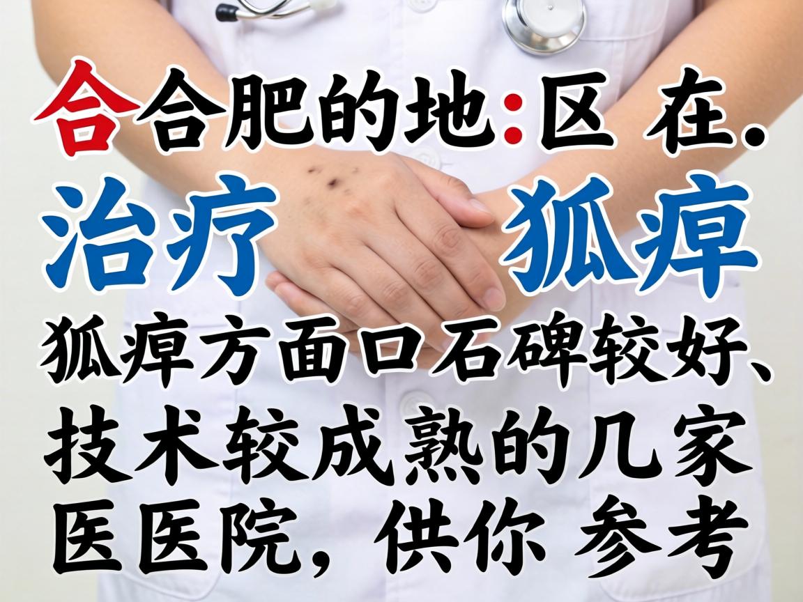 以下是合肥地区在治疗狐臭方面口碑较好、技术较成熟的几家医院，供你参考