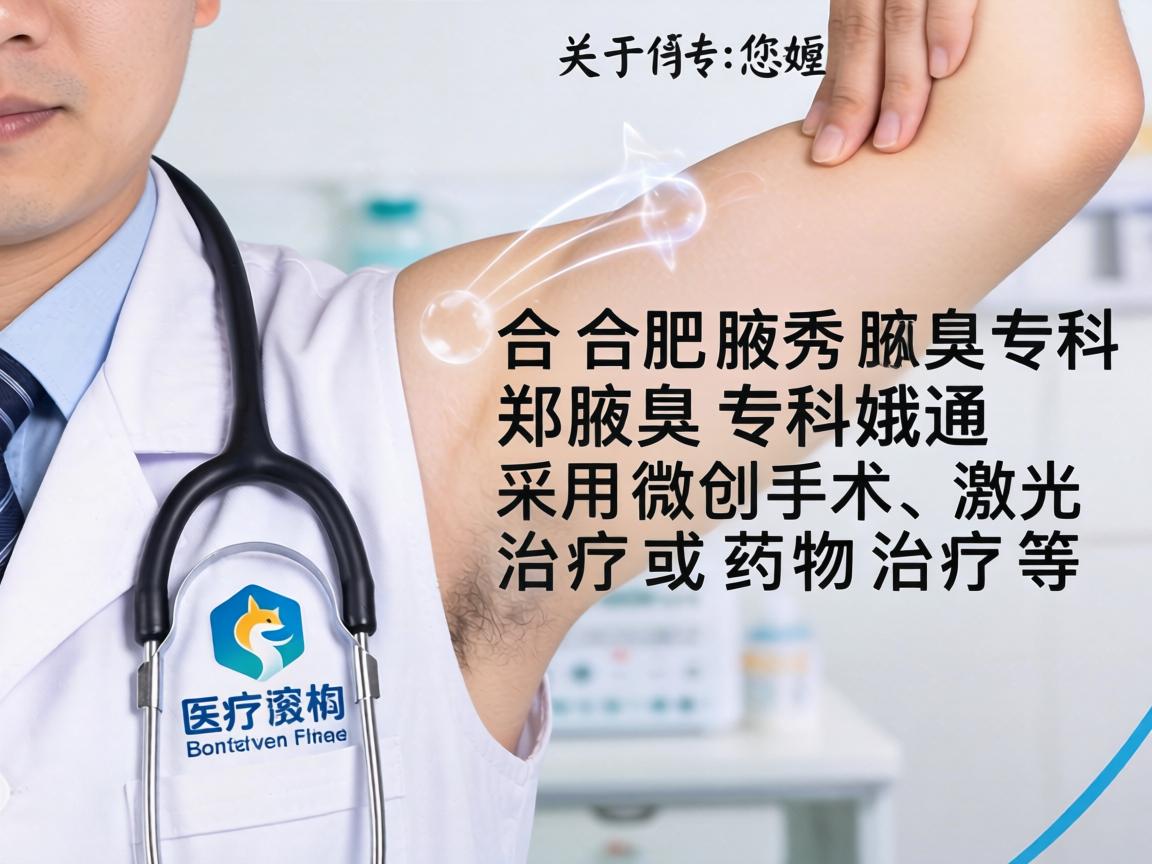 关于您提到的合肥腋秀腋臭专科郑传娥,这很可能是一家专注于腋臭(狐臭)治疗的医疗机构的医生。腋臭专科通常采用微创手术、激光治疗或药物治疗等方式 关于您提到的合肥腋秀腋臭专科郑传娥,这很可能是一家专注于腋臭(狐臭)治疗的医疗机构的医生。腋臭专科通常采用微创手术、激光治疗或药物治疗等方式