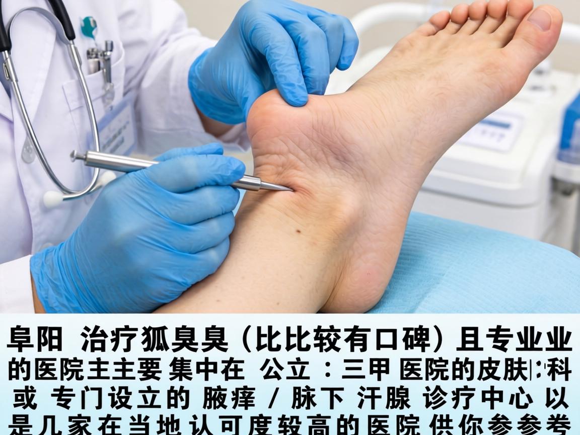 在阜阳,治疗腋臭(狐臭)比较有口碑且专业的医院主要集中在公立三甲医院的皮肤科或专门设立的腋臭/腋下汗腺诊疗中心。以下是几家在当地认可度较高的医院供你参考 在阜阳,治疗腋臭(狐臭)比较有口碑且专业的医院主要集中在公立三甲医院的皮肤科或专门设立的腋臭/腋下汗腺诊疗中心。以下是几家在当地认可度较高的医院供你参考