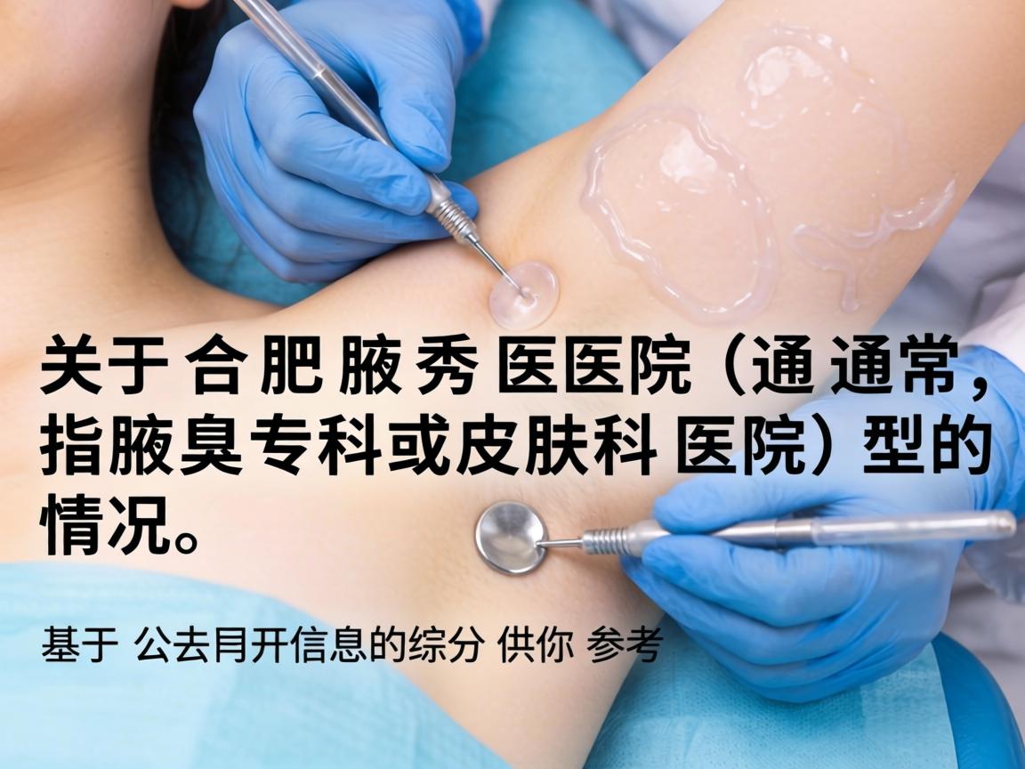 关于合肥腋秀医院(通常指腋臭专科或皮肤科医院)的情况,以下是基于公开信息的综合分析,供你参考 关于合肥腋秀医院(通常指腋臭专科或皮肤科医院)的情况,以下是基于公开信息的综合分析,供你参考