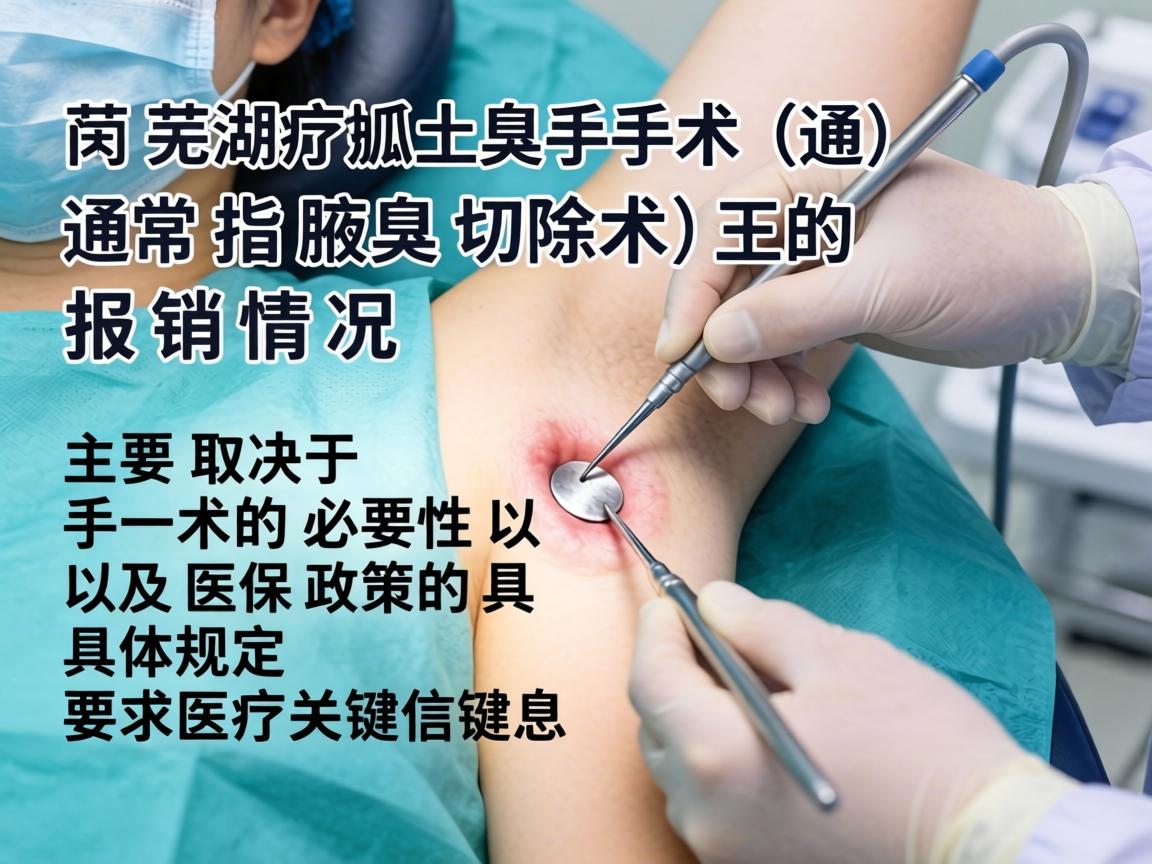 在芜湖，狐臭手术（通常指腋臭切除术）的报销情况主要取决于手术的必要性以及医保政策的具体规定。以下是关键信息
