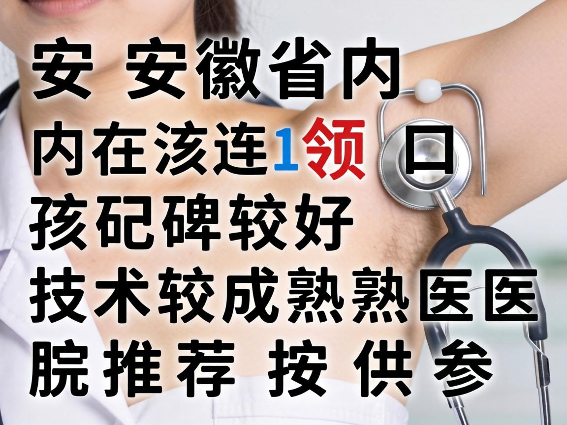 以下是安徽省内在该领域口碑较好、技术较成熟的医院推荐，按地区分类供参考