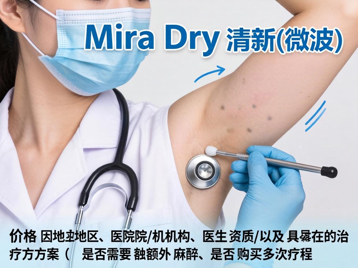 MiraDry（清新微波）的价格因地区、医院/机构、医生资质以及具体的治疗方案（如是否需要额外麻醉、是否购买多次疗程等）存在差异