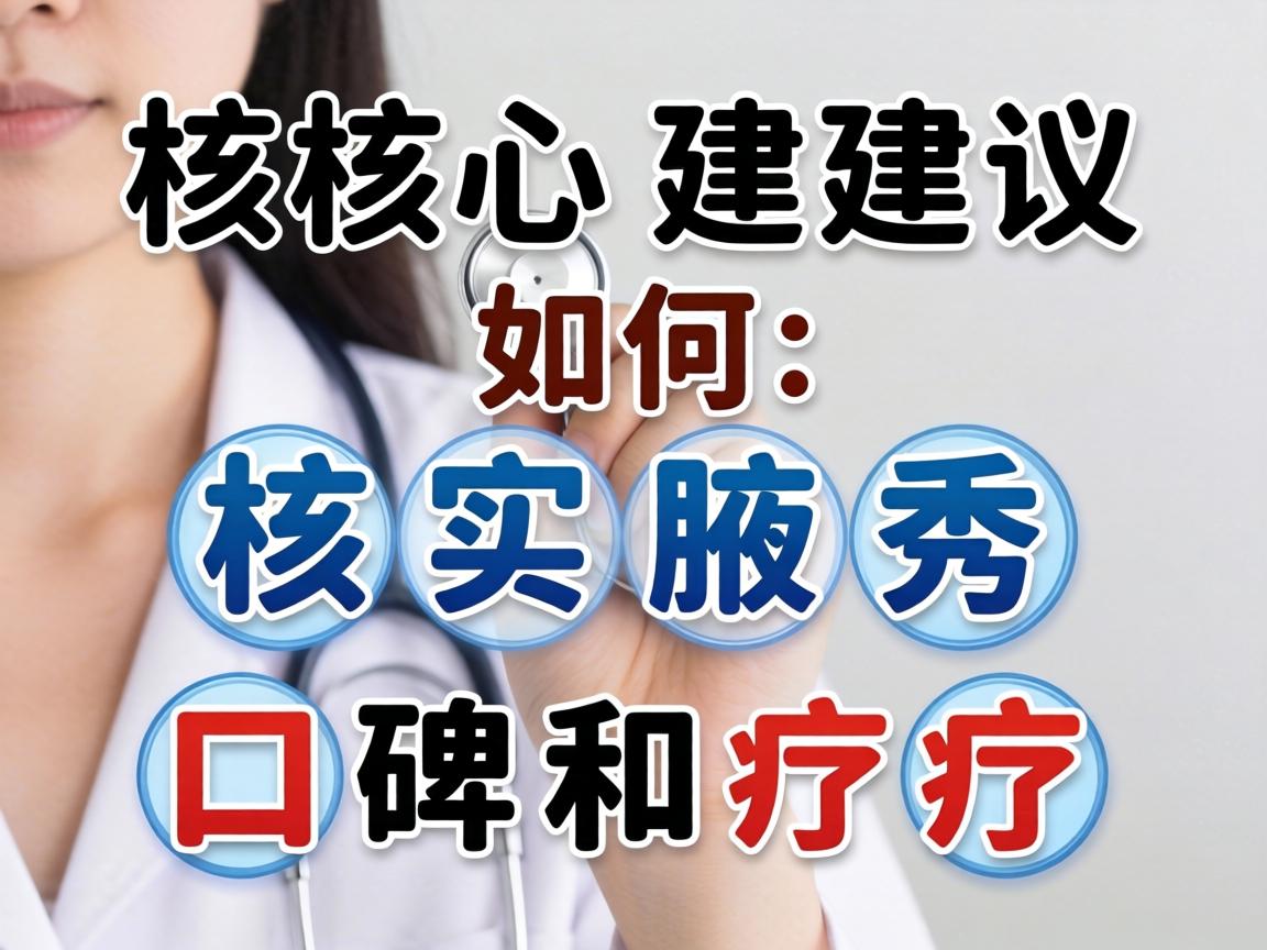 核心建议,如何核实腋秀医院的口碑和疗效 核心建议,如何核实腋秀医院的口碑和疗效
