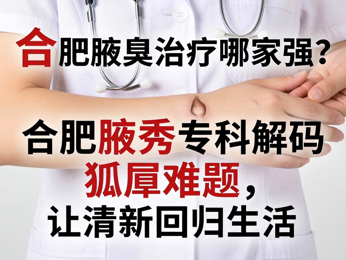 合肥腋臭治疗哪家强?合肥腋秀专科解码狐臭难题,让清新回归生活 合肥腋臭治疗哪家强?合肥腋秀专科解码狐臭难题,让清新回归生活