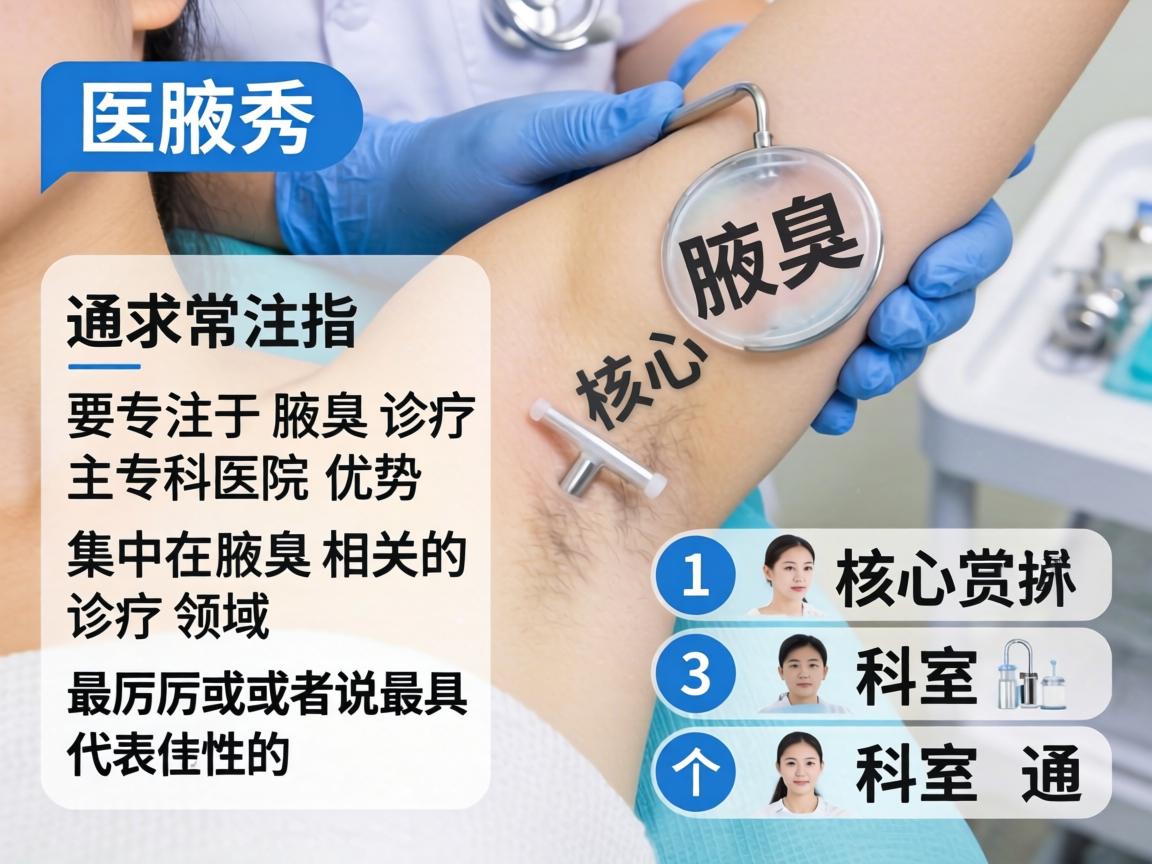 腋秀医院(通常指专注于腋臭诊疗的专科医院)的核心优势主要集中在腋臭相关的诊疗领域。最厉害或者说最具代表性的三个科室通常是 腋秀医院(通常指专注于腋臭诊疗的专科医院)的核心优势主要集中在腋臭相关的诊疗领域。最厉害或者说最具代表性的三个科室通常是